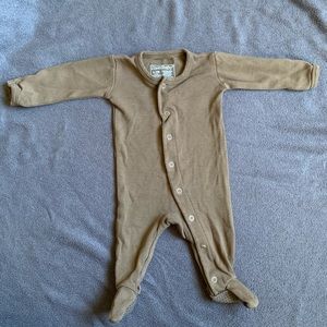 Brown Loved Baby Footie